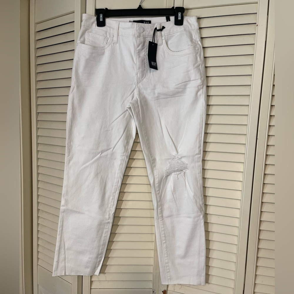 Kut from the Kloth High Rise Reese Fab Ab Ankle Straigh Leg Jeans | Sz 6 | NWT